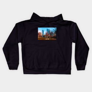 Boston city fall Kids Hoodie